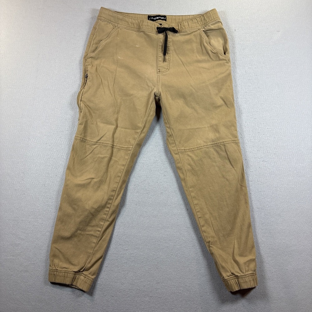 Denali Work pants Men's Size Large Khaki Stretchy Jogger Pants D2